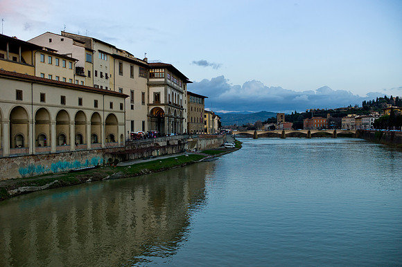 Evening along the Arno River