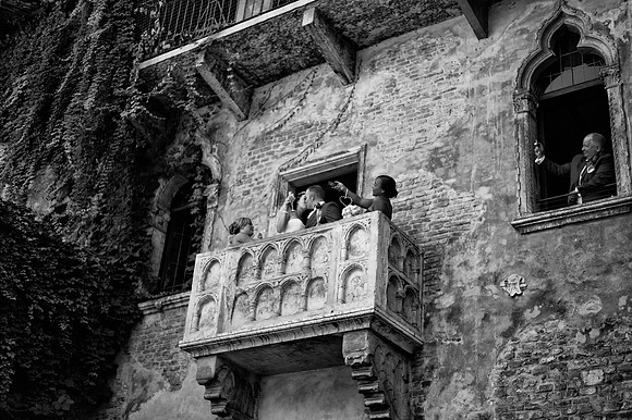 A Kiss on Juliet's Balcony