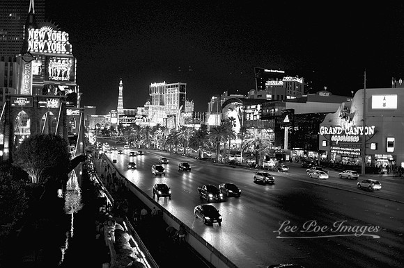 The Strip at night